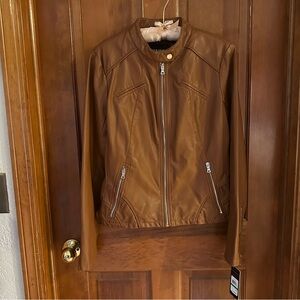Guess established 1981 faux, leather jacket